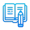 Book and pencil icon