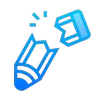 Broken pencil icon